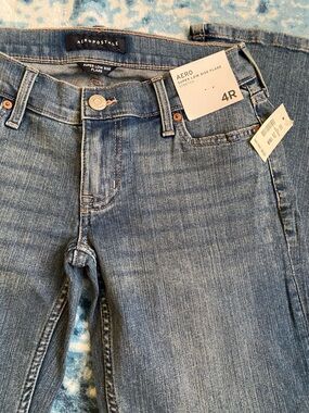 Aeropostale Women's Flare Jeans - Medium Blue Denim